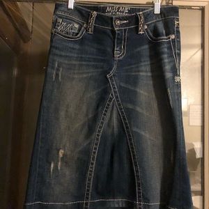 Miss Me jean skirt